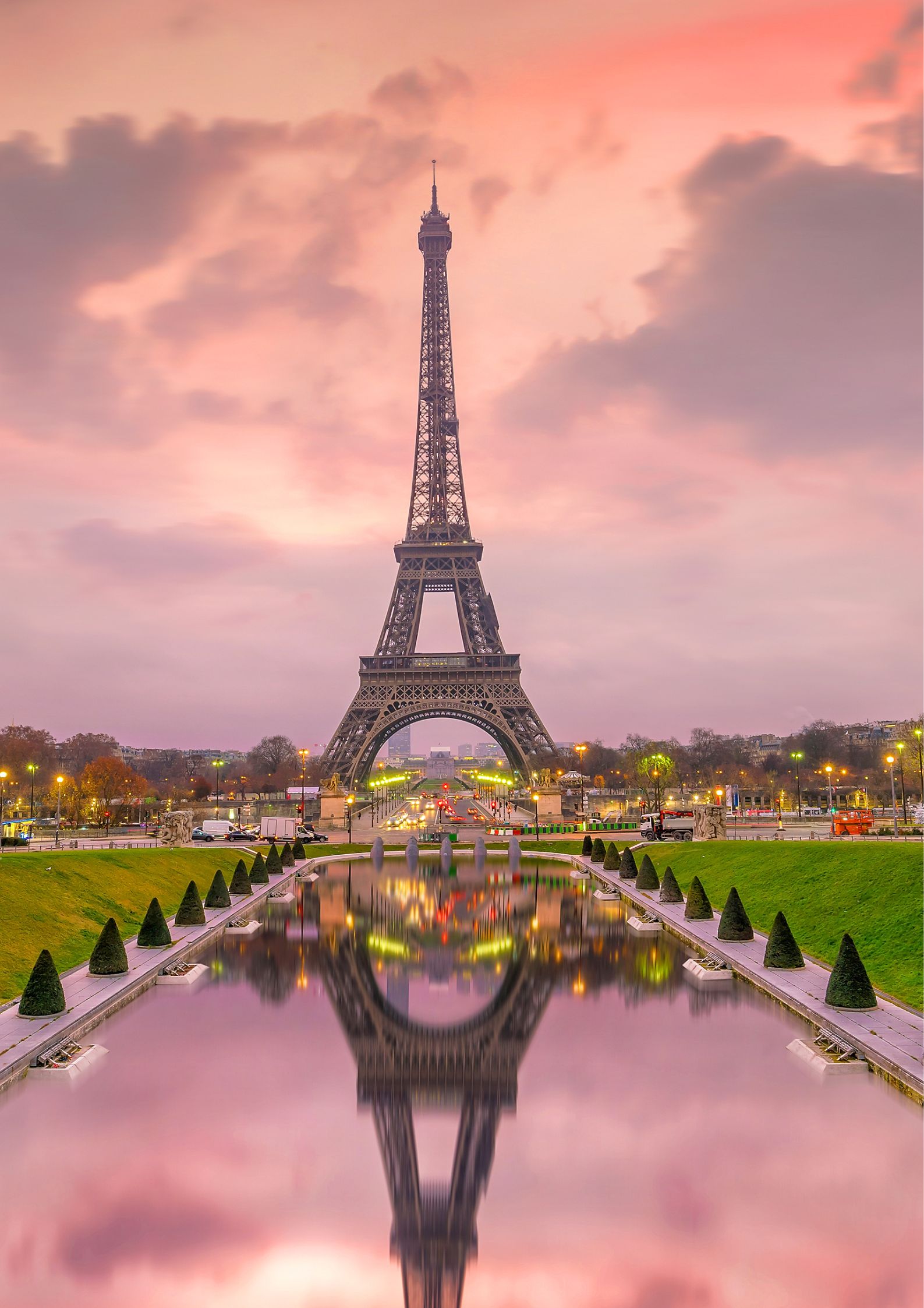 Eiffel Tower at golden hour